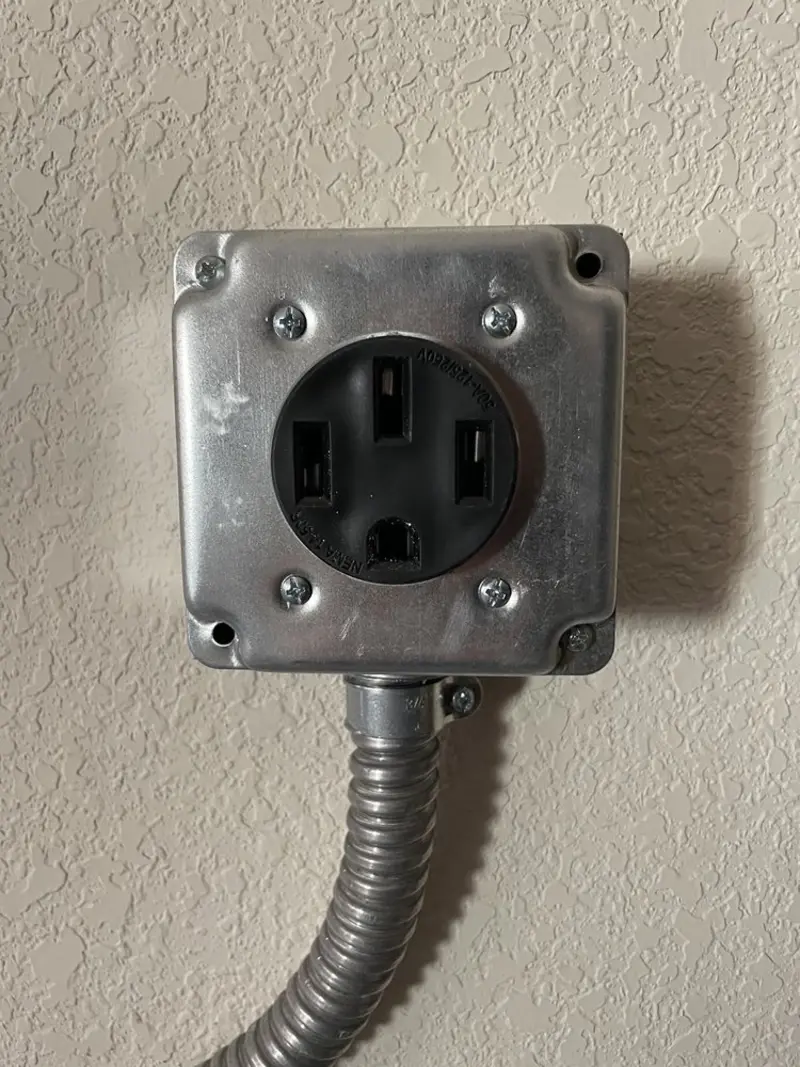 NEMA 14-50 outlet installed for Electrical Panel Upgrade in Linden